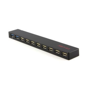 ce link 4139 USB3.0集線器 10口HUB專業版 黑色家電配件的全能擴展解決方案